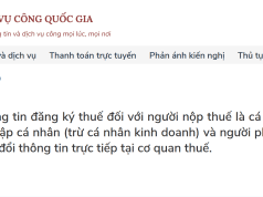 Hướng dẫn cập nhật Căn cước công dân trong đăng ký thuế