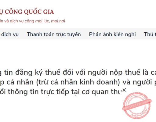 Hướng dẫn cập nhật Căn cước công dân trong đăng ký thuế