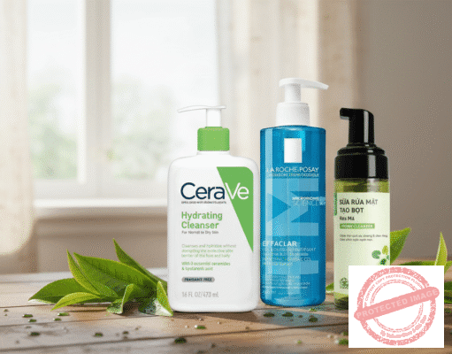 Review sữa rửa mặt dịu nhẹ cho da nhạy cảm